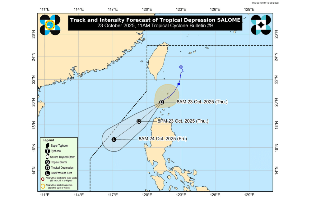 #Salome weakens, moves southwest over Balintang Channel