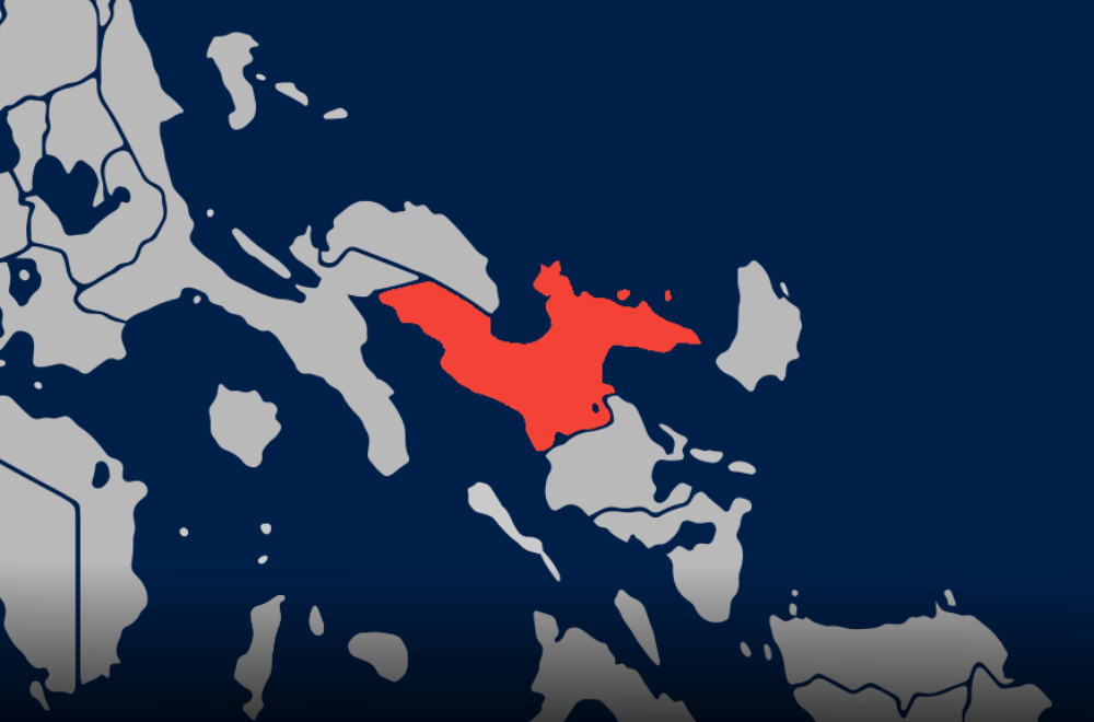 Highlighted map of Camarines Sur