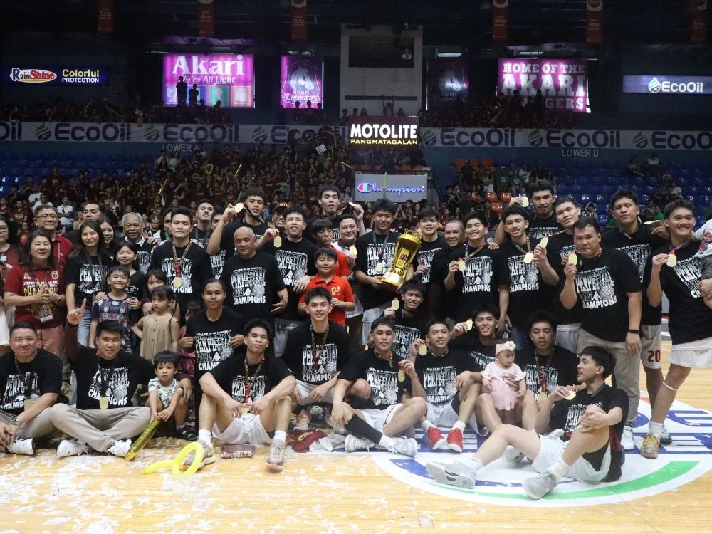 Perpetual wins their first NCAA Juniors Basketball trophy in #NCAA100 | Photo: Zane Esparaga