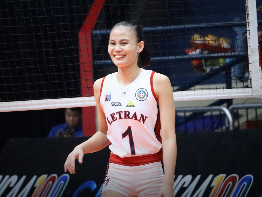 Judiel Nitura stars for Letran in their semis match against Arellano | Photo: Zane Esparaga