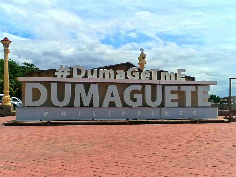 Iconic city signage at the Pantawan Boulevard in Dumaguete City | File photo/GMA News Online