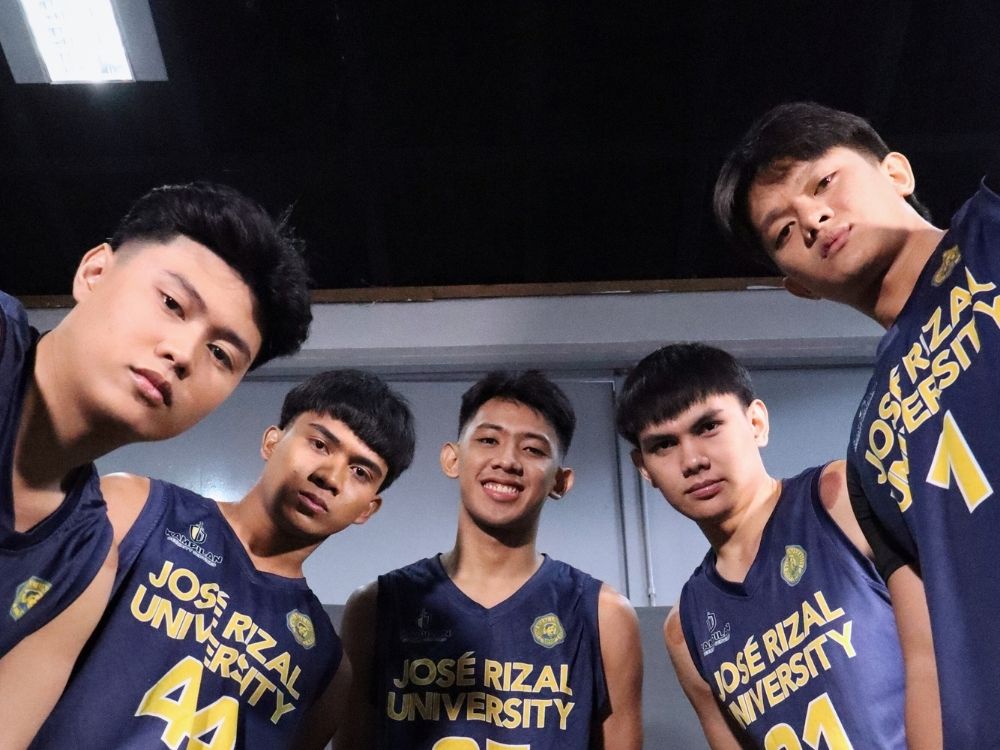 (L-R) JRU Heavy Bombers' Argente, Peñaverde, Panapanaan, Benitez, Salvador | Photo: Zane Esparaga
