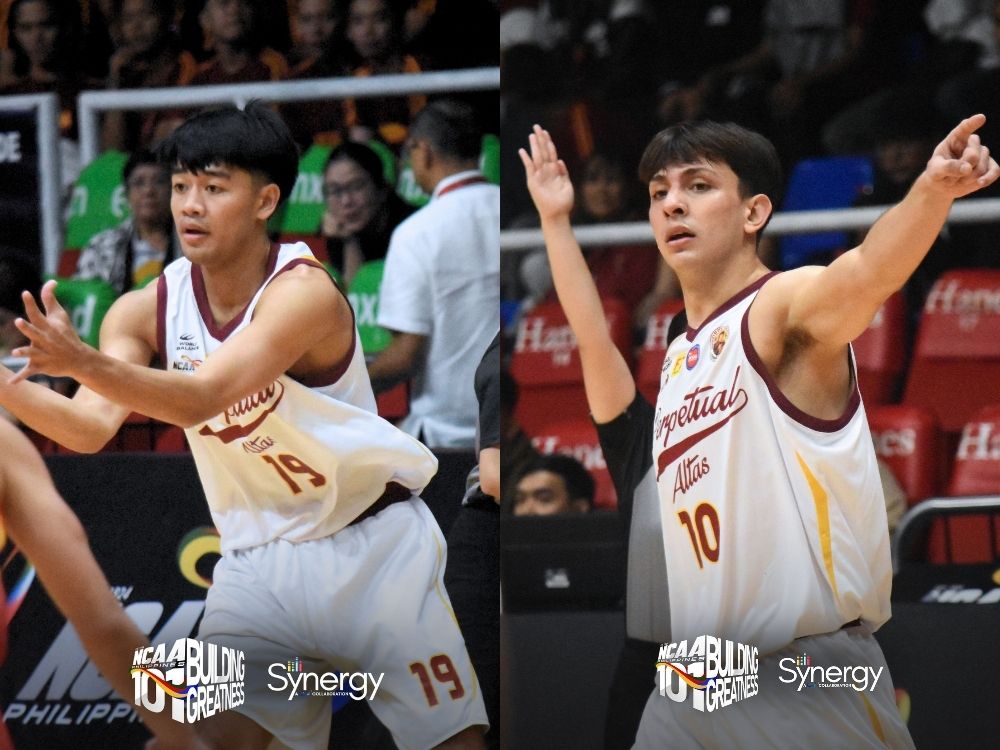 (L) Mark Gojo Cruz and Patrick Sleat of the Perpetual Altas | Photos: Ian Zane Esparaga