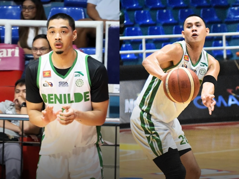 Benilde Blazers' (L) Matthew Oli and Justine Sanchez | Photos: Ian Zane Esparaga
