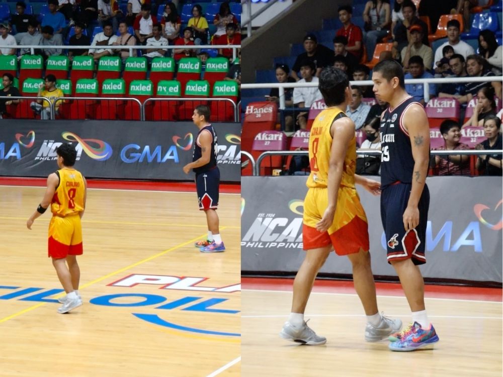Deo Cuajao (Letran) and Ian Cuajao (San Sebastian) going head-to-head | Zane Esparaga
