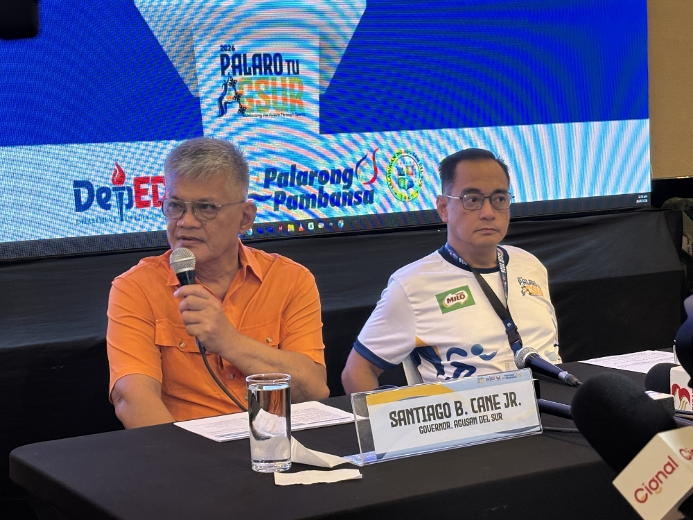 AgSur Gov. Santiago B. Cane Jr and DepEd USec. Malcolm Garma | Photo: Bryan Presillas