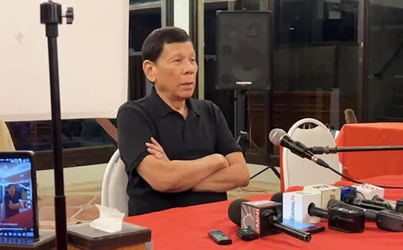 Duterte Denies He And Sara Received Firearms From Quiboloy 