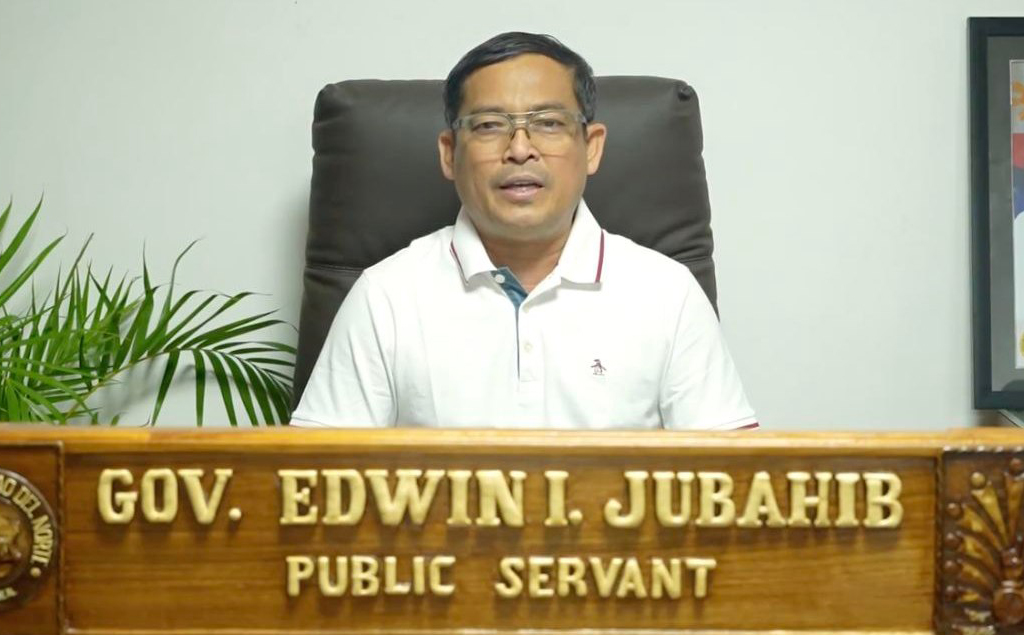 Image from video of Governor Edwin Jubahib