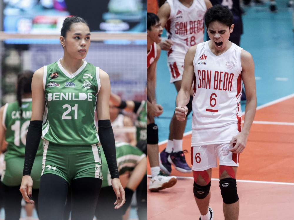 NCAA 101 MVP awardees (L) Zam Nolasco and Axel Van Book | Photos: NCAA Media via GMA News Online