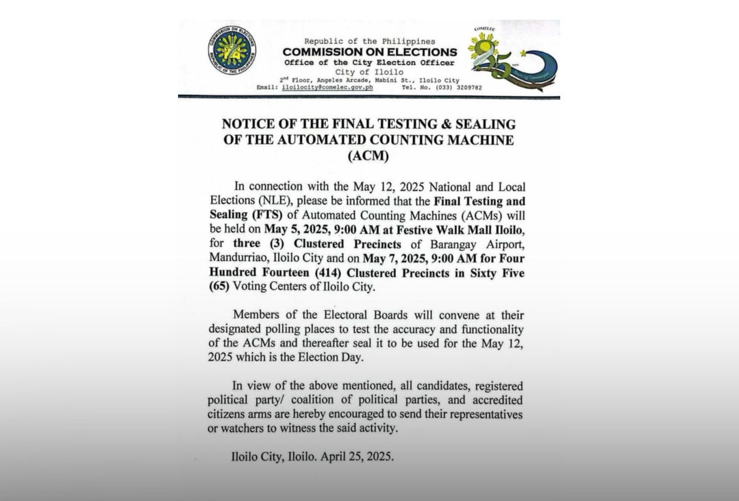Image courtesy: COMELEC Iloilo City