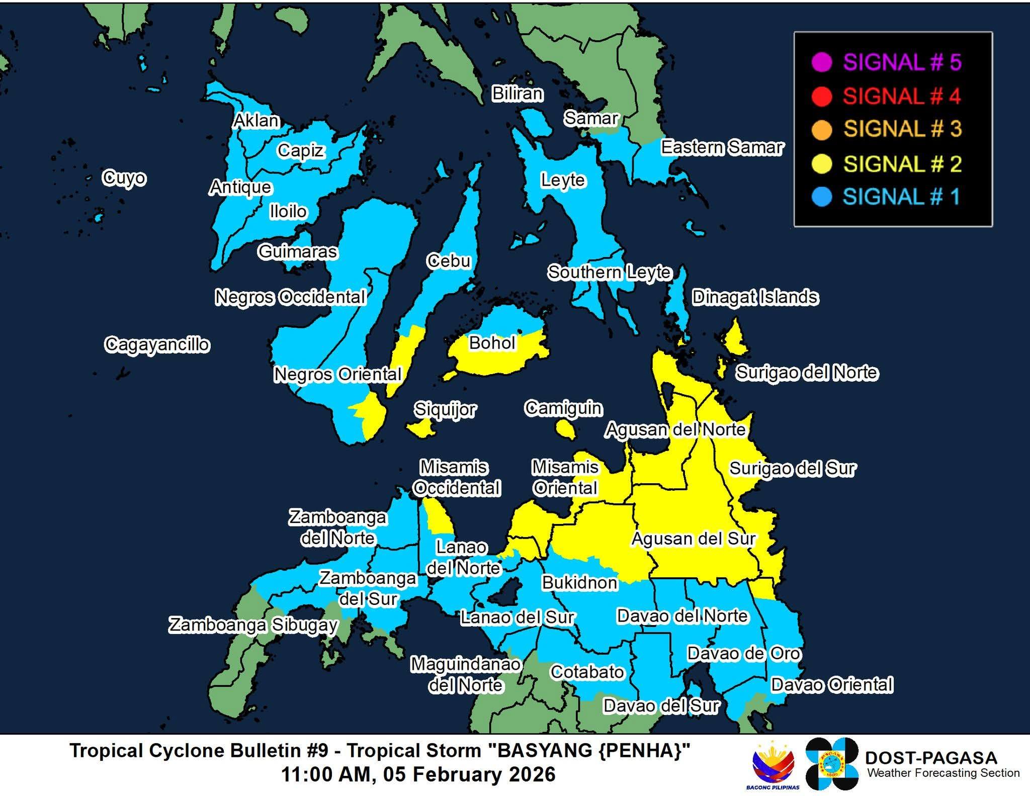 Card courtesy: DOST-PAGASA