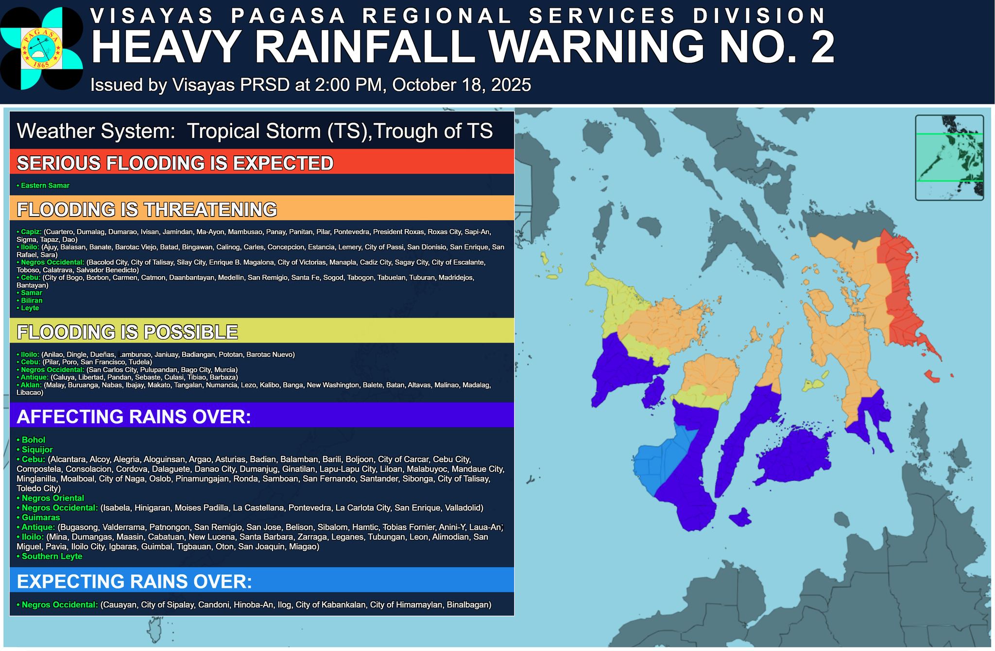 Card courtesy: Visayas PAGASA Regional Services Division
