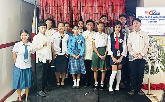 The contestants of the 2024 Cebu Island-wide Extemporaneous Speech Contest
