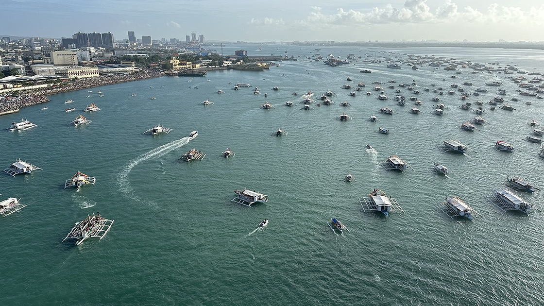The fluvial procession in Cebu for Fiesta Señor 2024