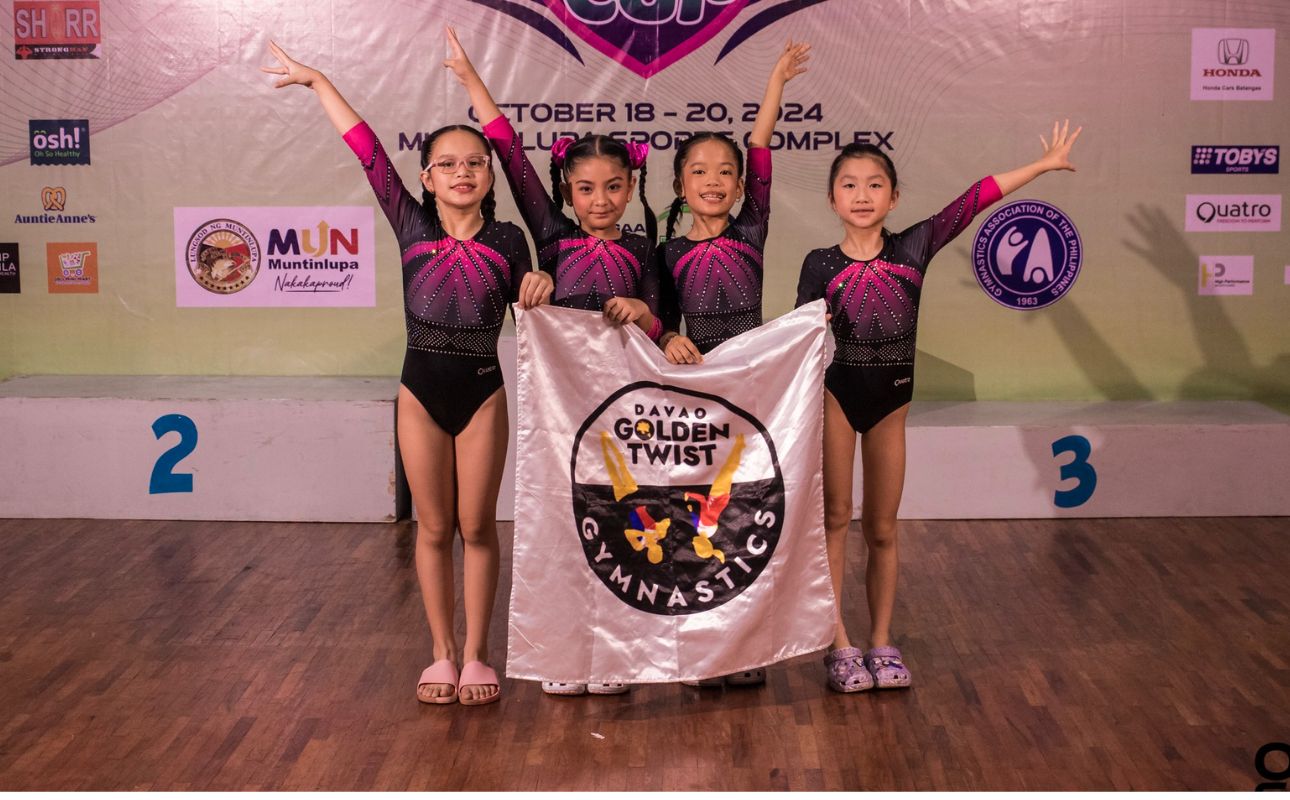 Davao Golden Twist, a Davao City-based youth gymnastics club | Photo: PGAA S.TY