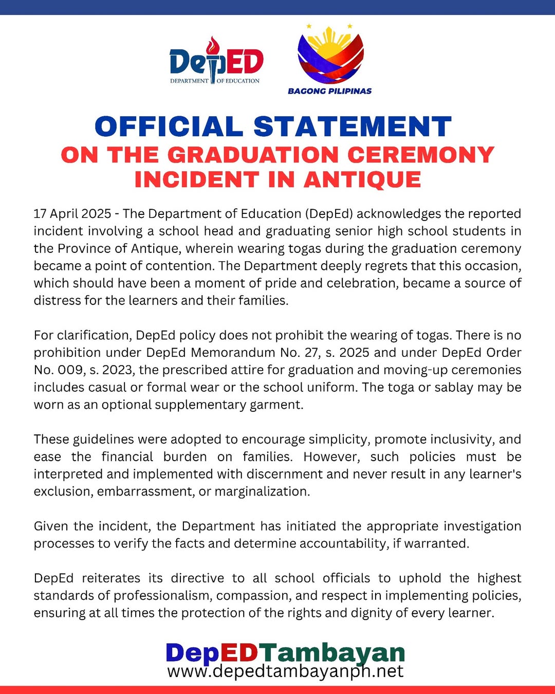 Image courtesy: DepEd Tambayan PH