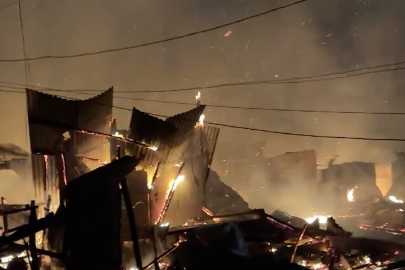 | Image from video of Bureau of Fire Protection / Cebu City Fire Office