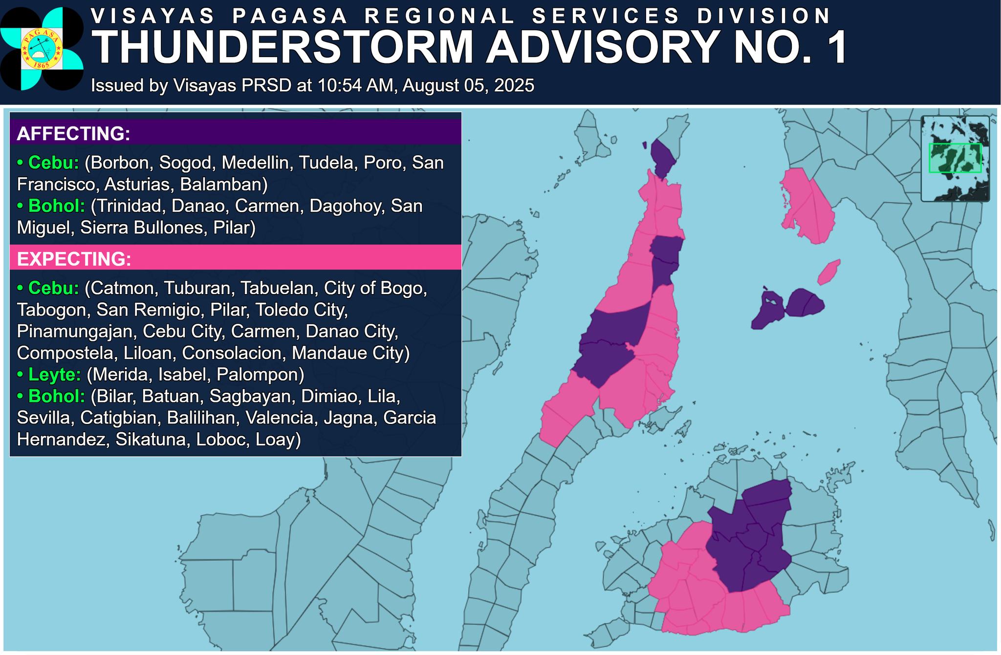 Image courtesy: DOST-PAGASA/Visayas PRSD