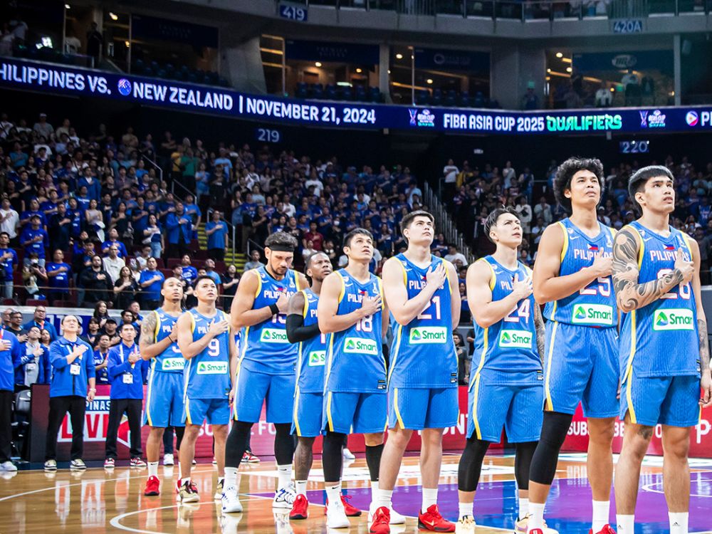 Gilas Pilipinas during their home game vs New Zealand | Photo: FIBA/Facebook