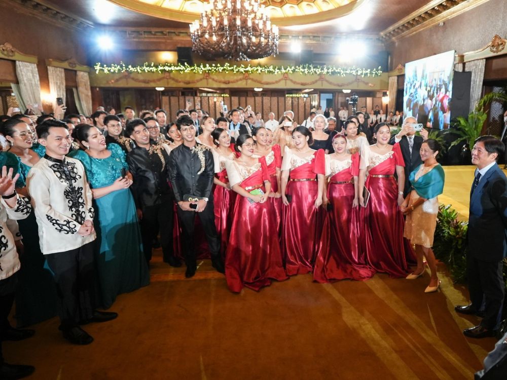 The University of Mindanao Chorale together with other awardees | Photo: PCO/Facebook