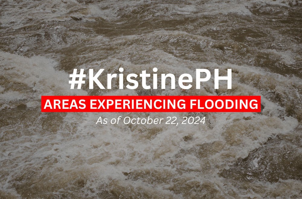 Areas flooded due to #KristinePH