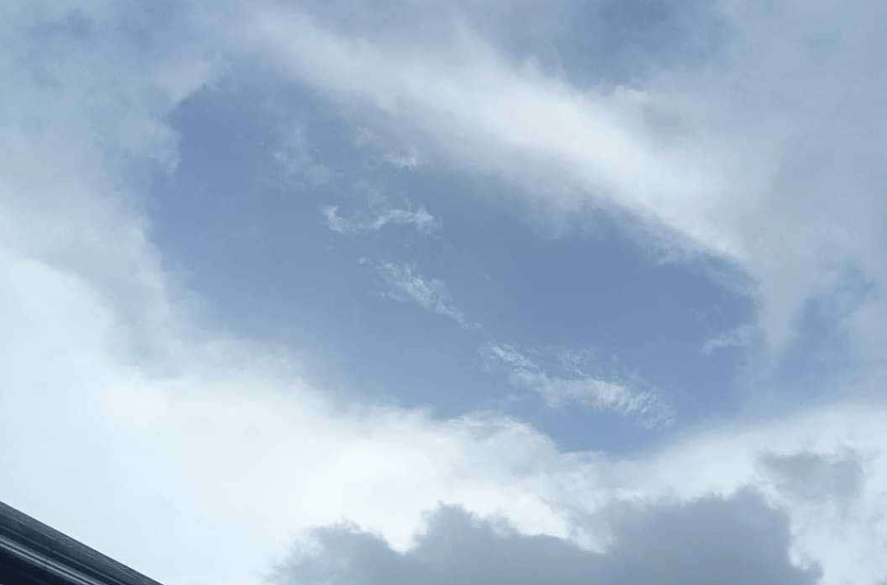 Typhoon Marce's eye spotted over Sta. Ana | Photo courtesy: Aweng Aletnac via Cagayan PIO