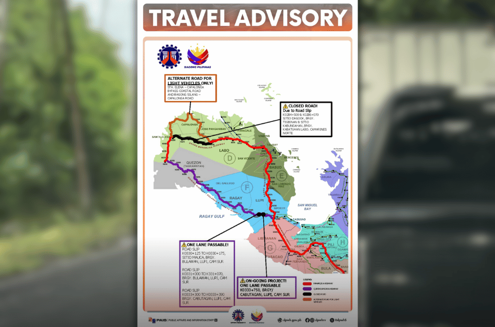 Photo courtesy: Mariano Joaquin Victorino, card via DPWH Region V-Bicol