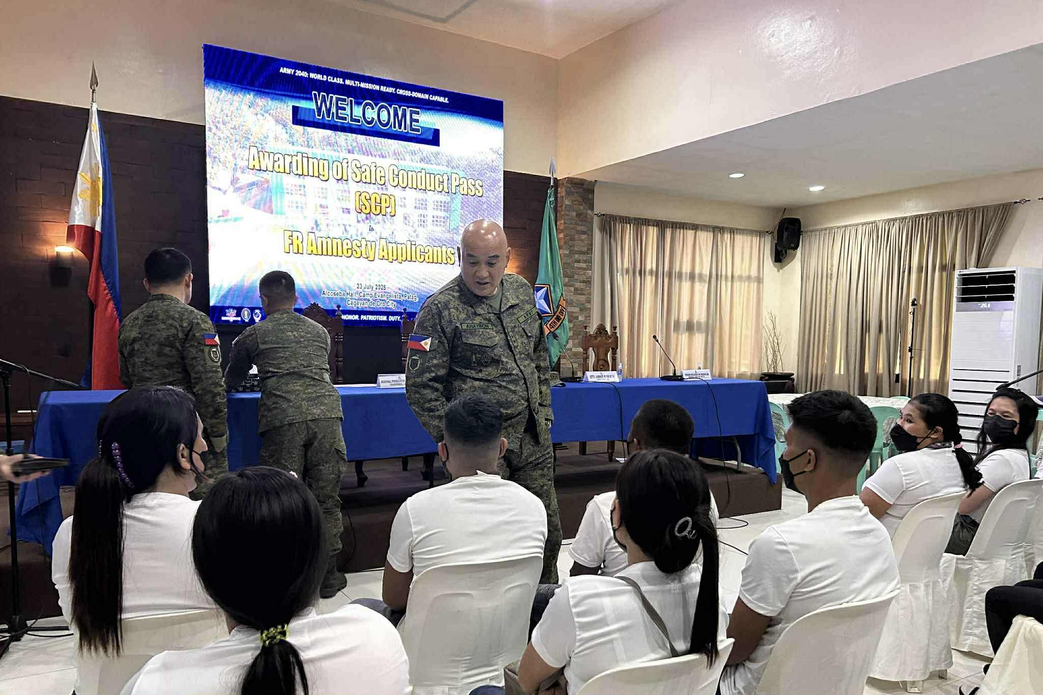 Gov't grants amnesty to 18 ex-rebels in Northern Mindanao