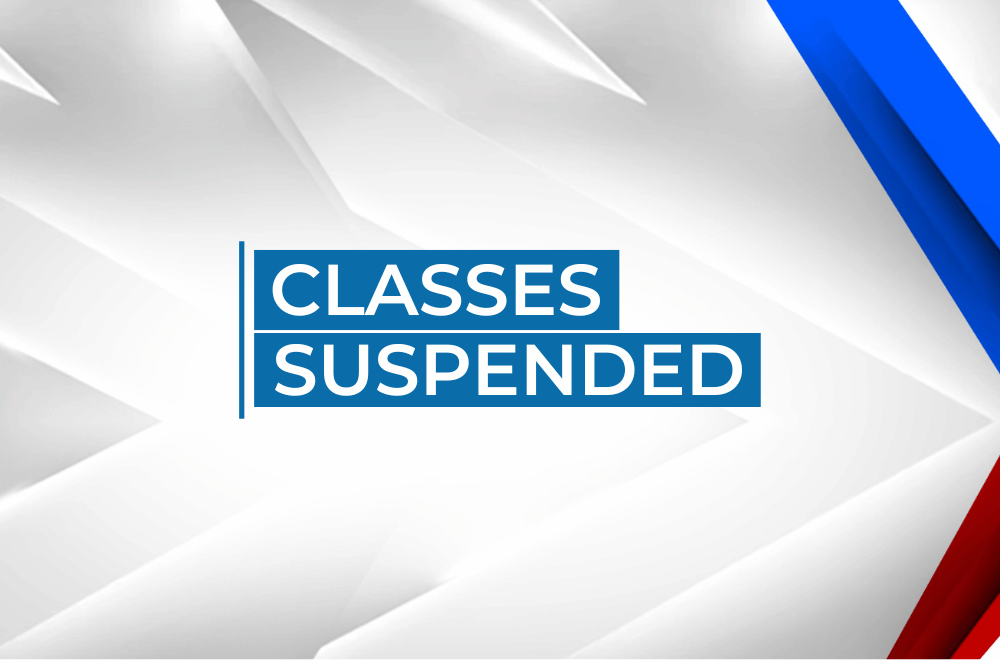 Classes suspended due to Tropical Depression #KristinePH