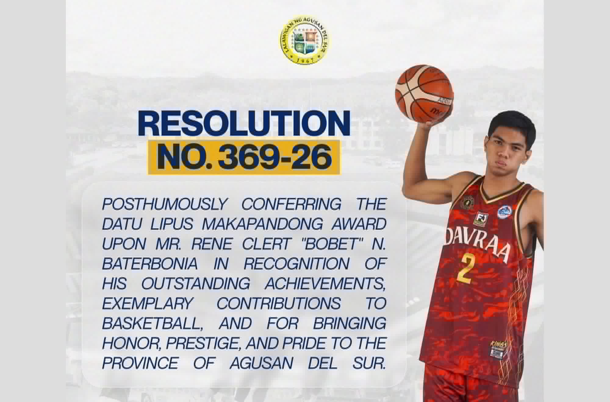 Photo courtesy: Agusan del Sur Provincial Information Office