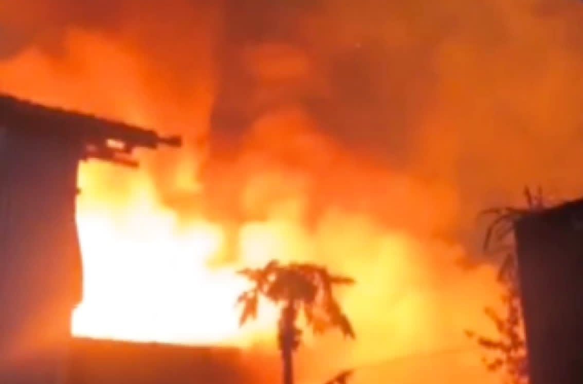 Image from video via Metro Davao United Fire and Rescue Inc.