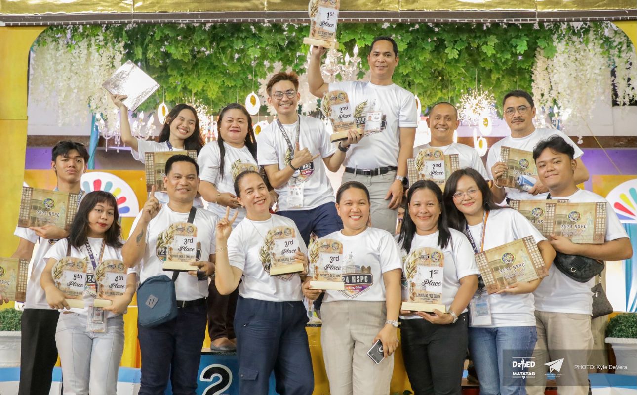 NSPC 2024: Best in School Paper winners in the secondary level | Photo courtesy: DepEd Philippines