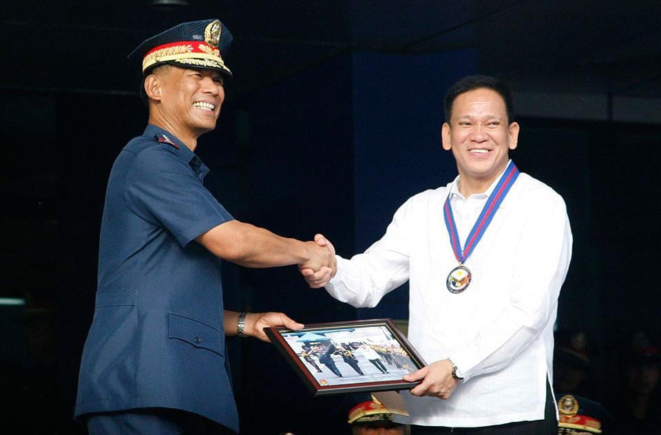 FIle photo of former DILG Secretary Mel Sarmiento at Camp Crame via GMA News