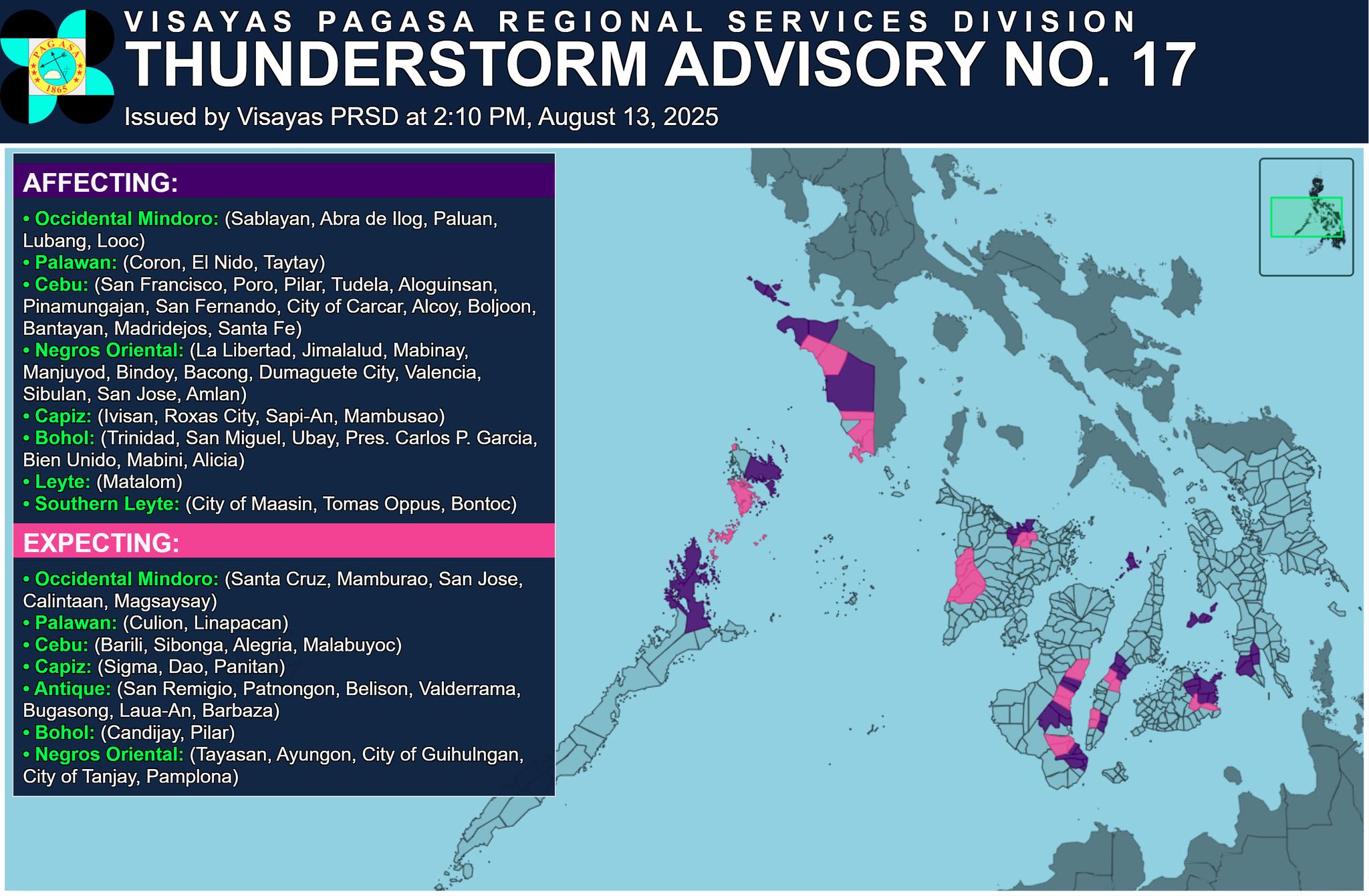 Image courtesy: DOST-PAGASA/Visayas PRSD