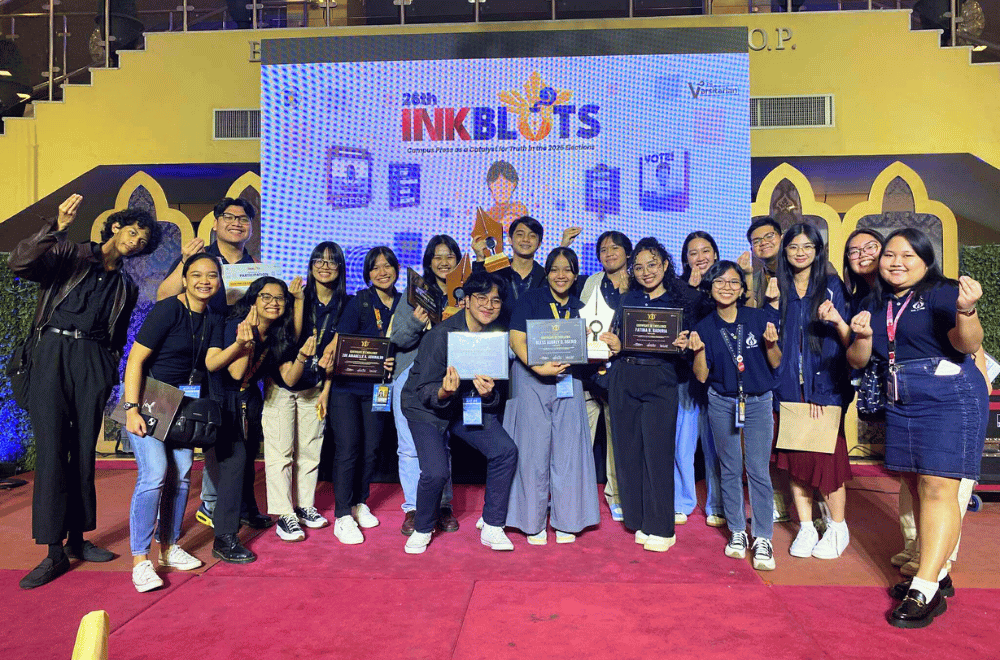 The Flame during the UST National Campus Journalism Awards | Photo courtesy: Zoe Airabelle Aguinaldo