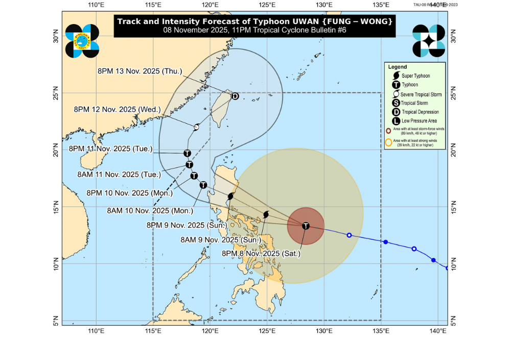 #UwanPH nears Bicol, Signal No. 4 up in Catanduanes
