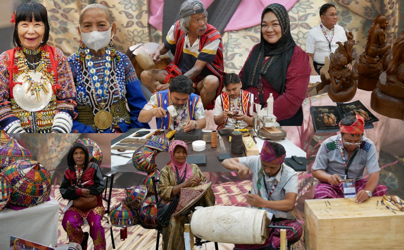 Artisans and weavers in action during the opening day of Likha 3 | Photo: Likha; Bryan Presillas