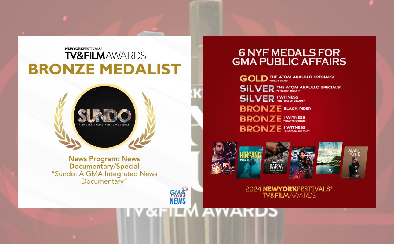 GMA Integrated News and GMA Public Affairs won big at the 2024 NYF TV&FILM Awards