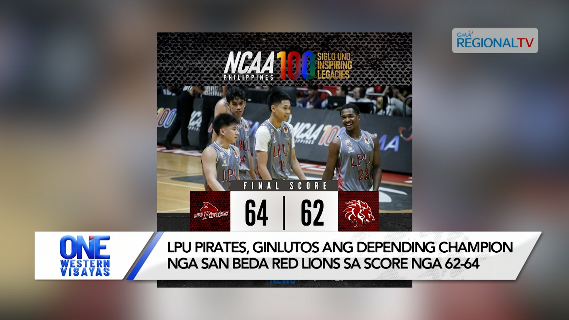 LPU Pirates, ginlutos ang depending champion nga San Beda Red Lions