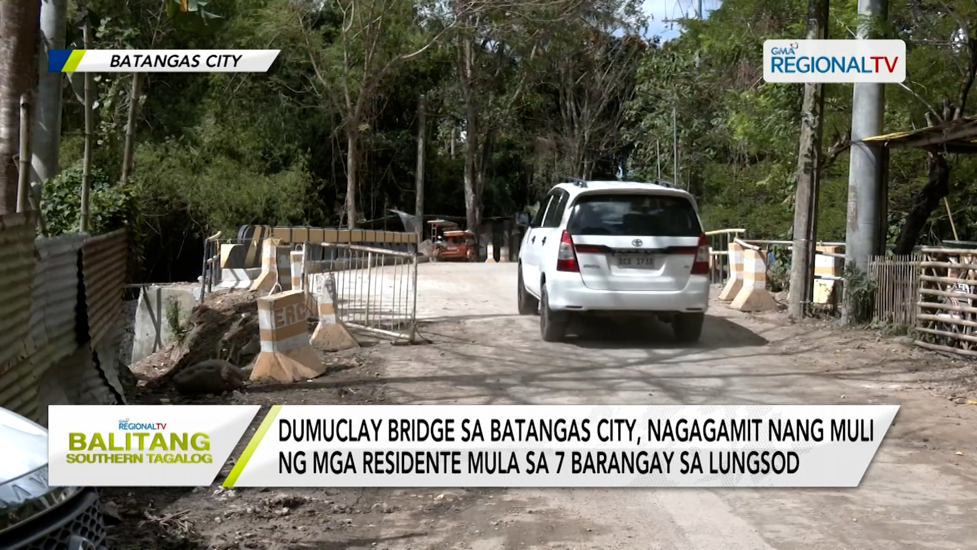 Dumuclay Bridge sa Batangas City, nadadaanan na