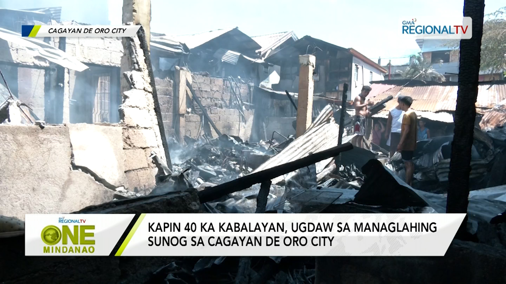 Kapin 40 ka kabalayan, ugdaw sa managlahing sunog sa Cagayan De Oro City