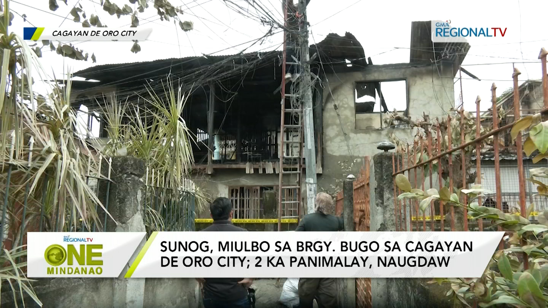 Sunog, miulbo sa Brgy. Bugo sa Cagayan De Oro City; 2 ka panimalay, naugdaw