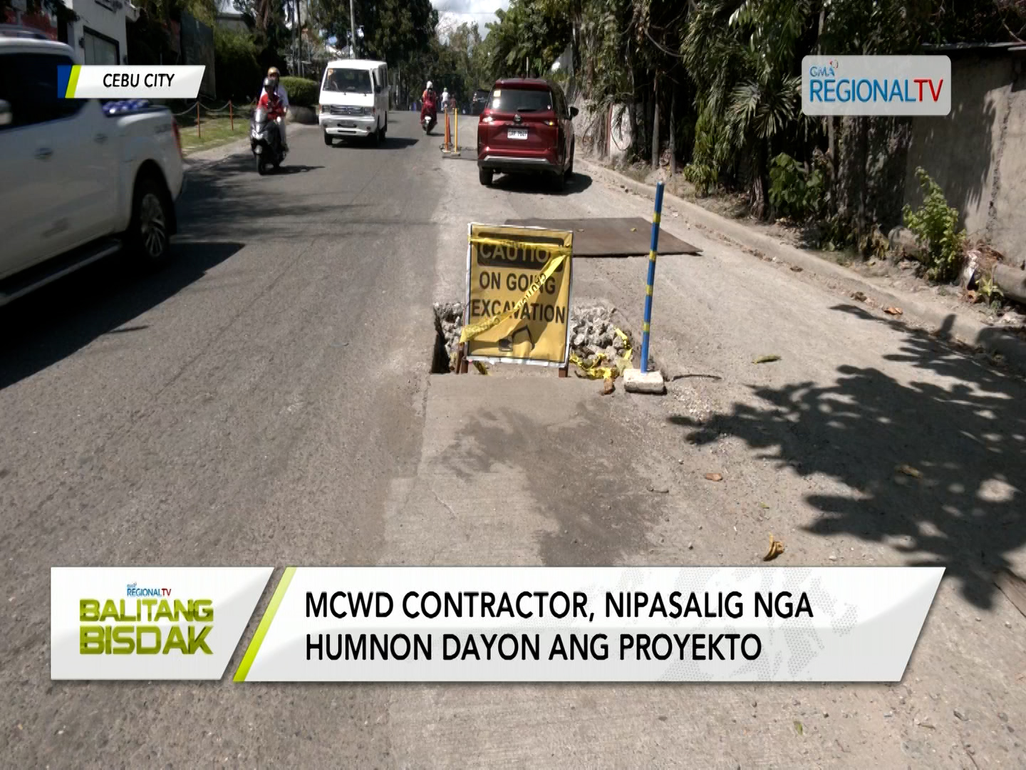 Lubak-lubak nga bahin sa kalsada sa Brgy. Lahug, gitrabaho na