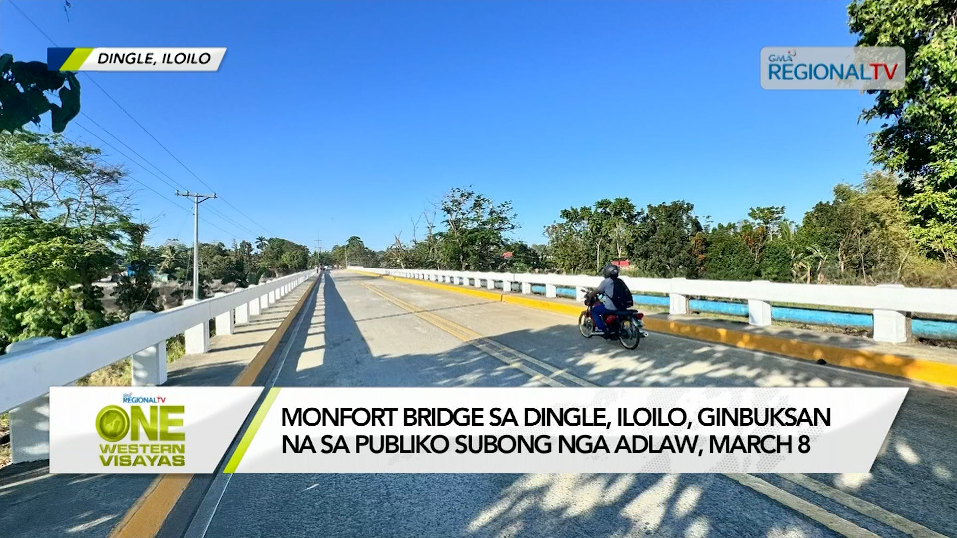 Monfort Bridge sa Dingle, Iloilo, ginbuksan na sa publiko