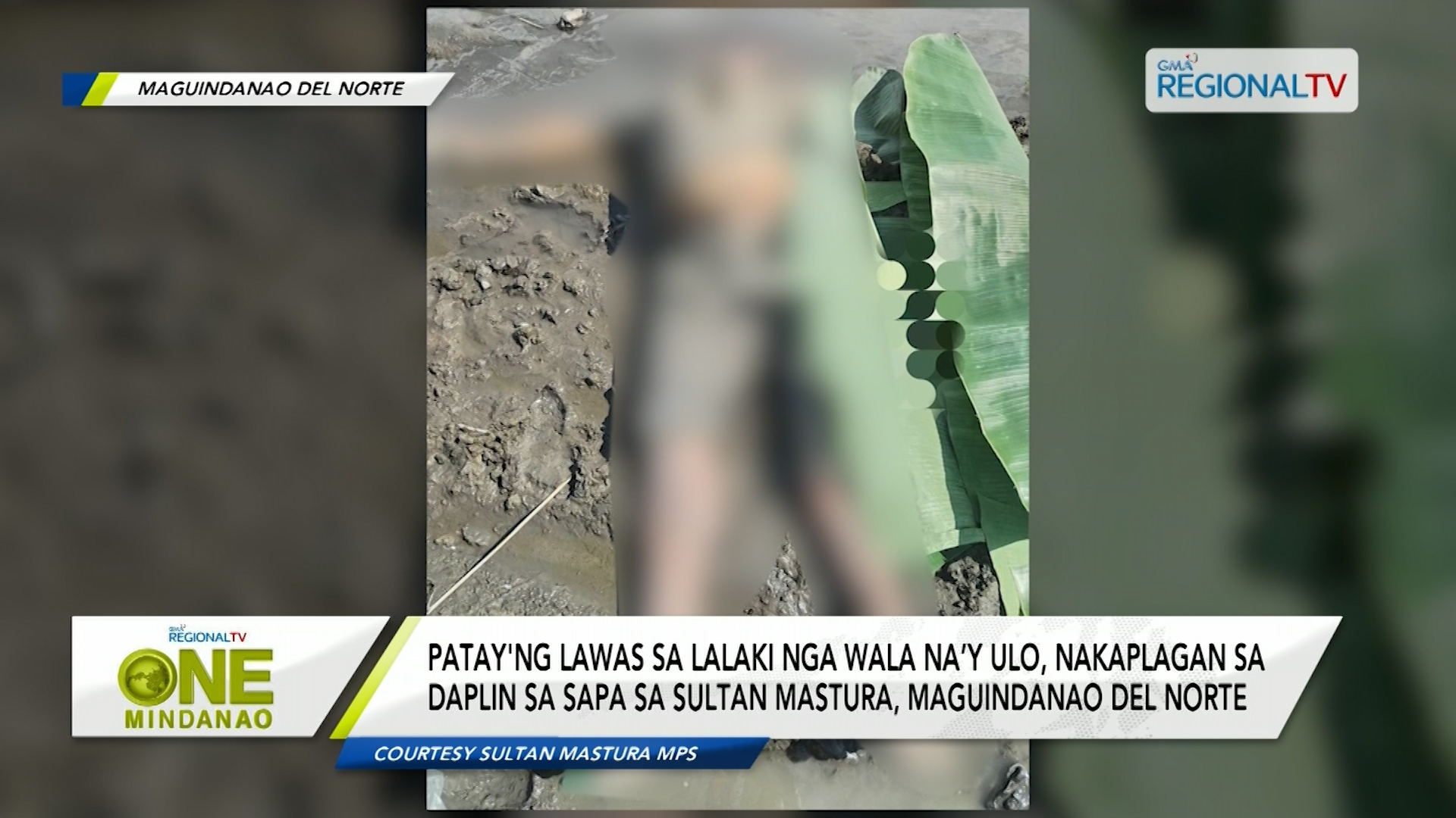 Patay'ng lawas sa lalaki nga wala na’y ulo, nakaplagan sa daplin sa sapa