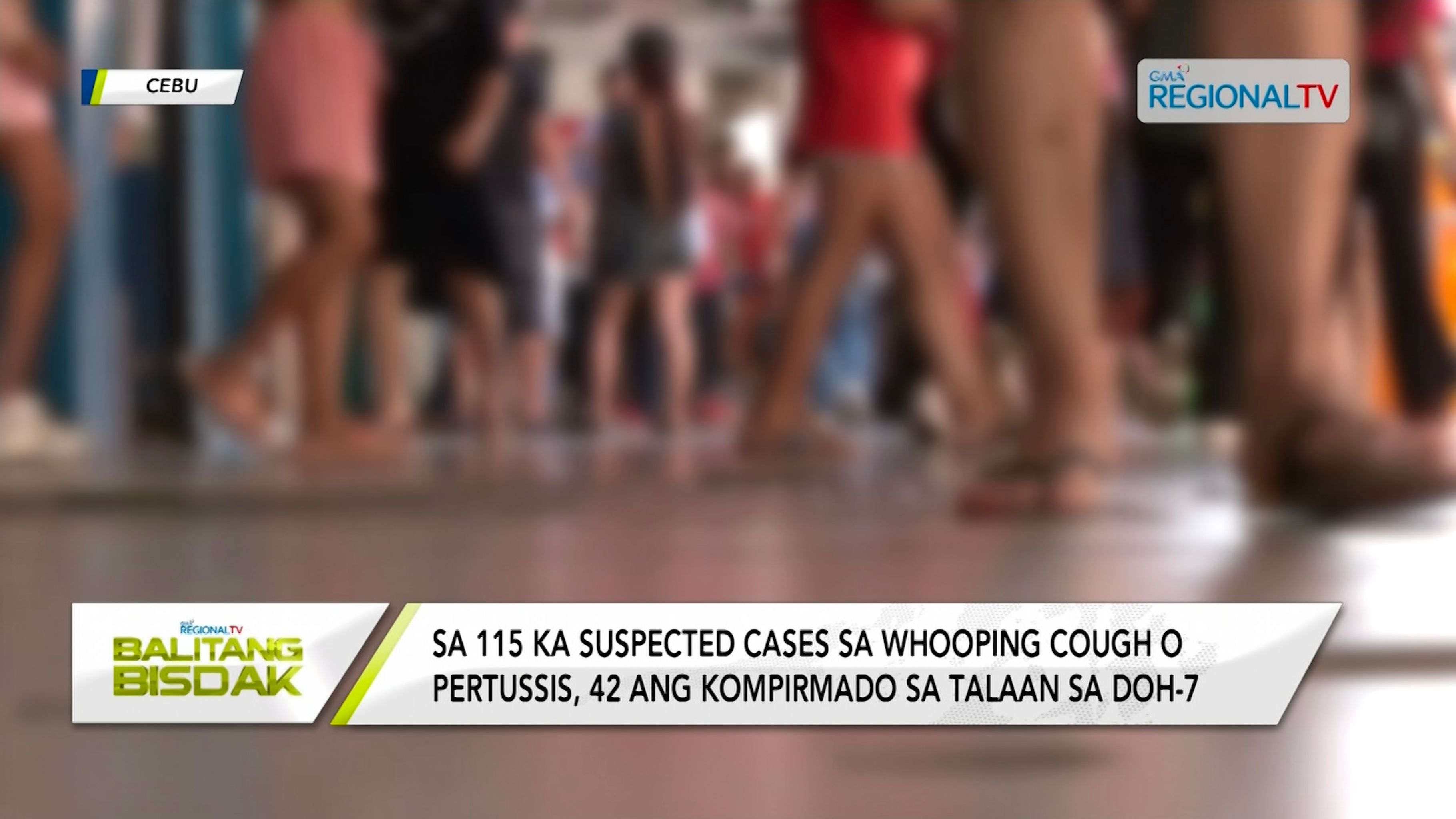 Kaso sa Pertussis o whooping cough, natala sa Central Visayas