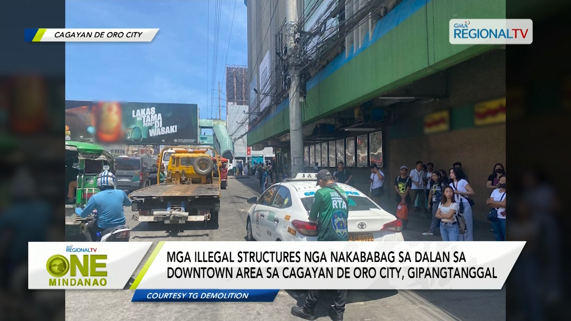 Illigal structure nga nakababag sa dalan sa Cagayan de Oro City ...