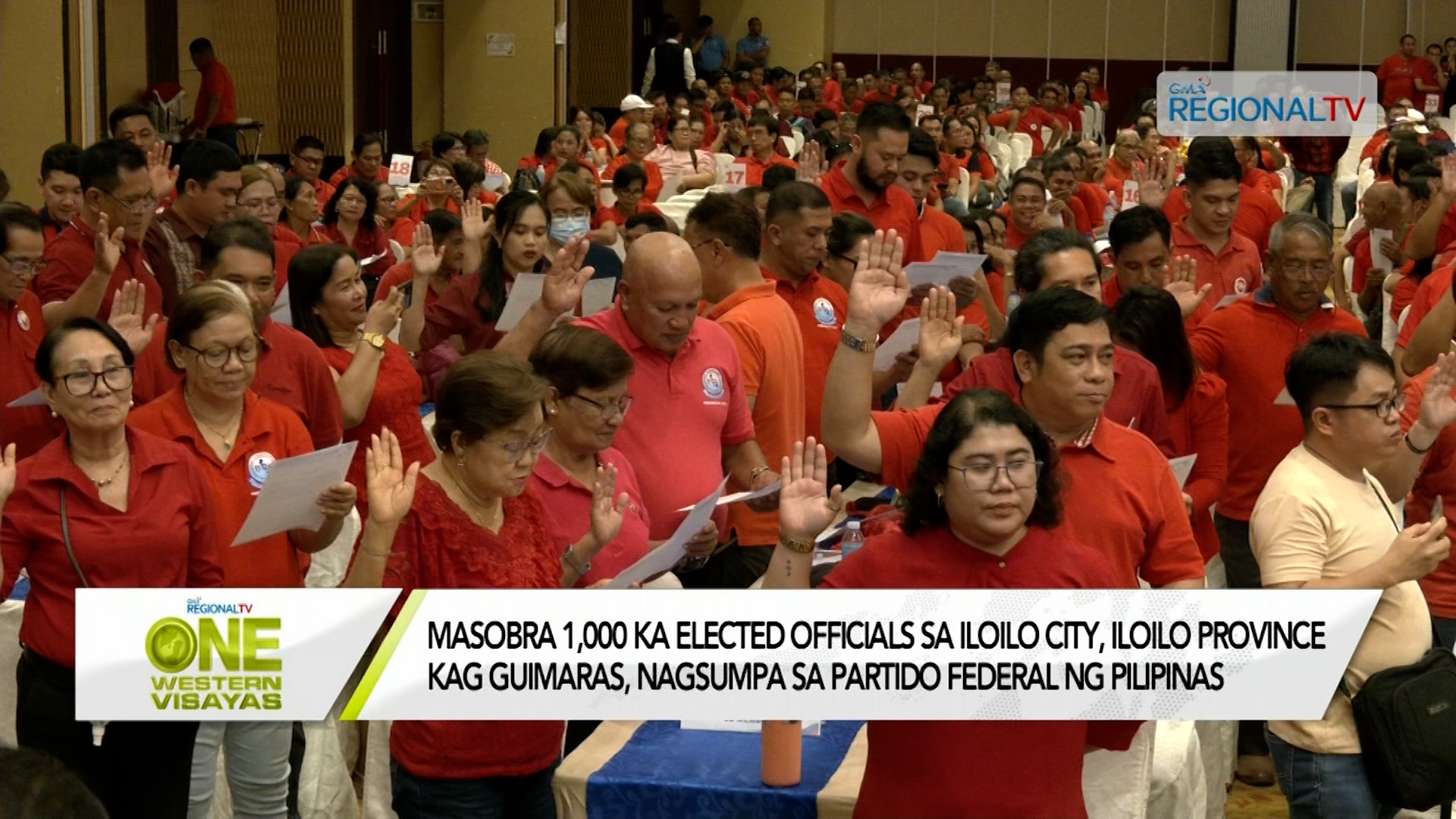 Kapin 1,000 ka elected officials sa Iloilo kag Guimaras, nagsumpa sa PFP