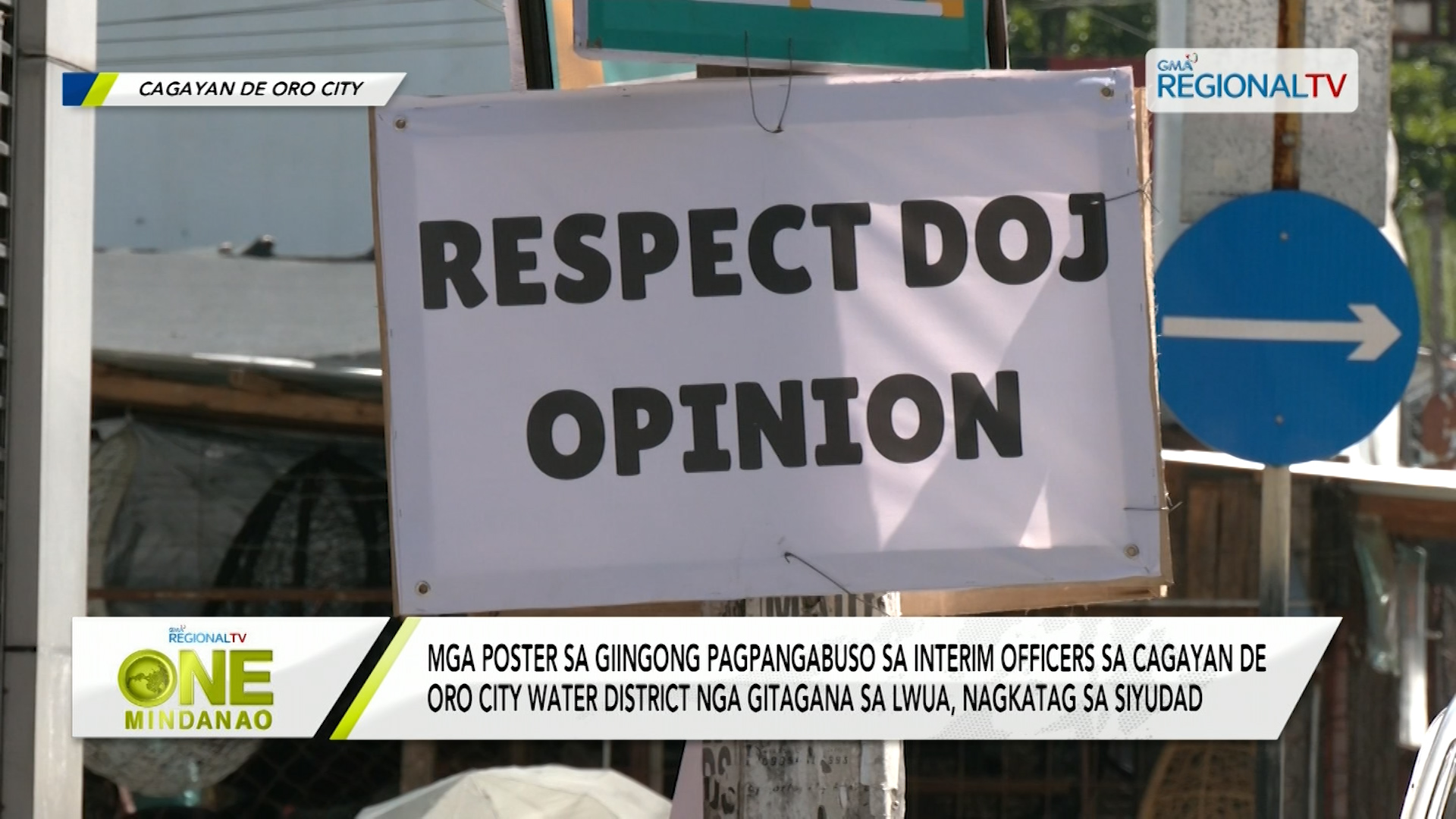 Mga poster sa giingong pagpangabuso sa interim, nagkatag sa Cagayan de Oro City