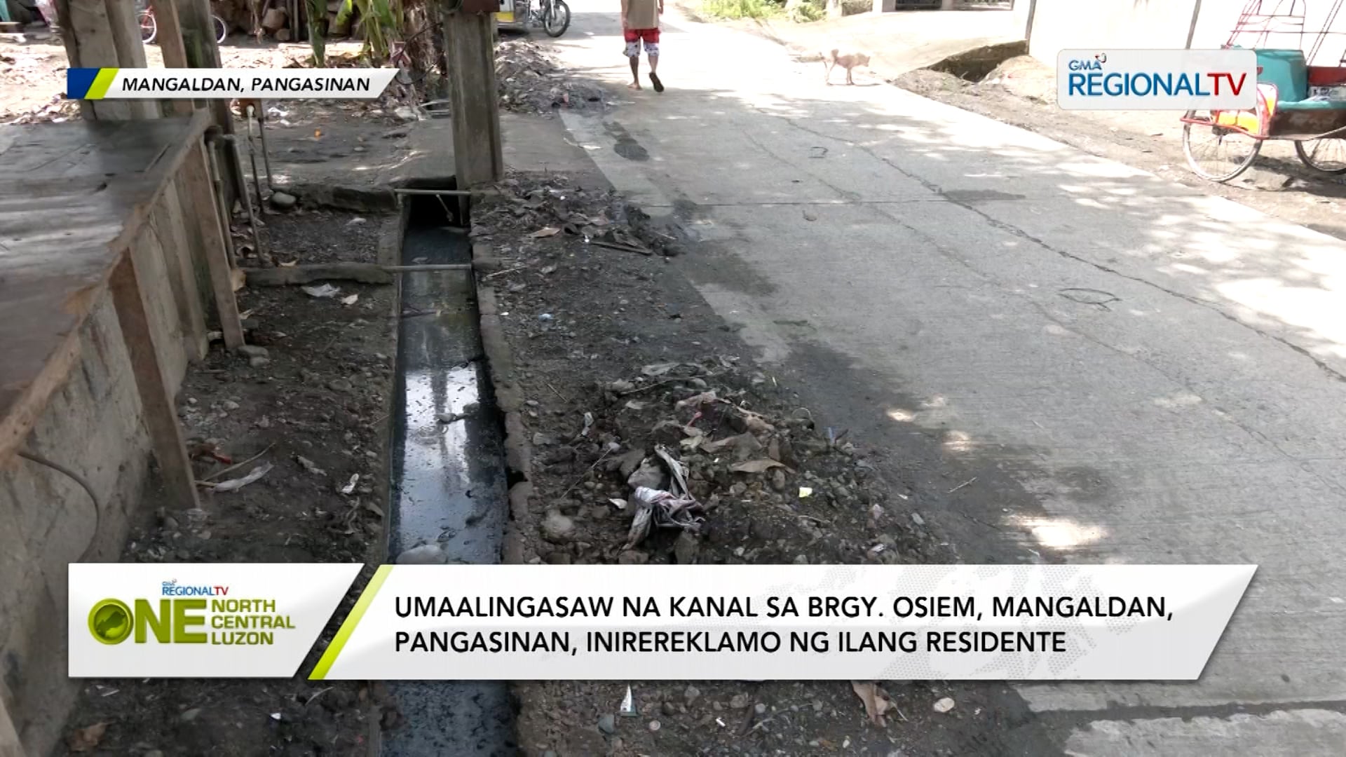 Umaalingasaw na kanal sa isang barangay sa Mangaldan, inirereklamo